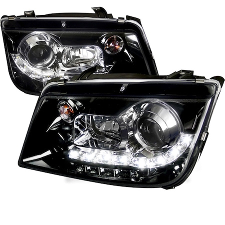 Spec-D Tuning 99-04 Volkswagen Jetta R8 Style Projector Headlights LHP-JET99G-8-TM